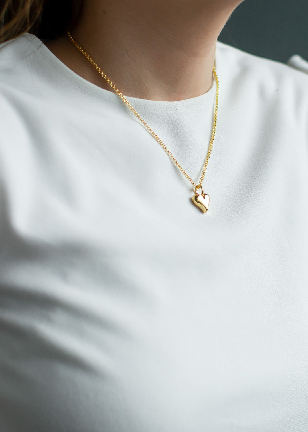 Mia heart gold-plated jewelry large