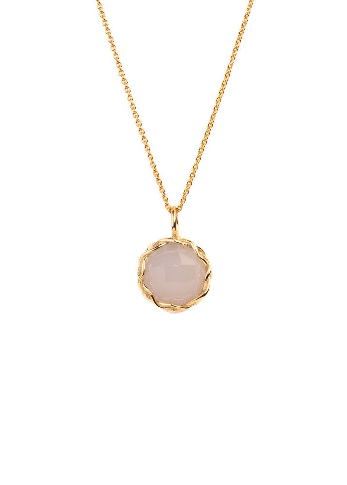 Bon Bon Chic pendant faceted light blue quartz