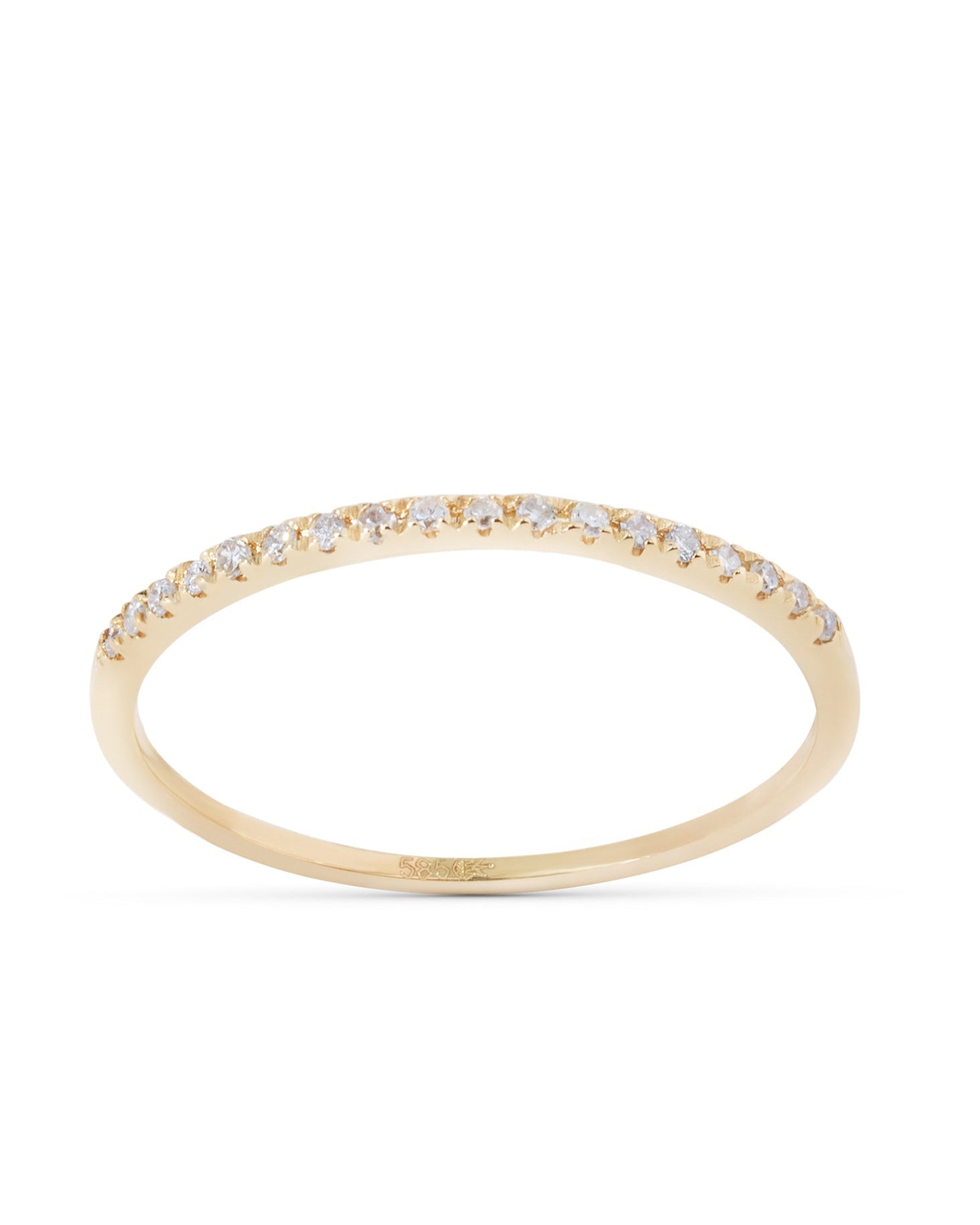 Ring gult gull 0,08ct diamant
