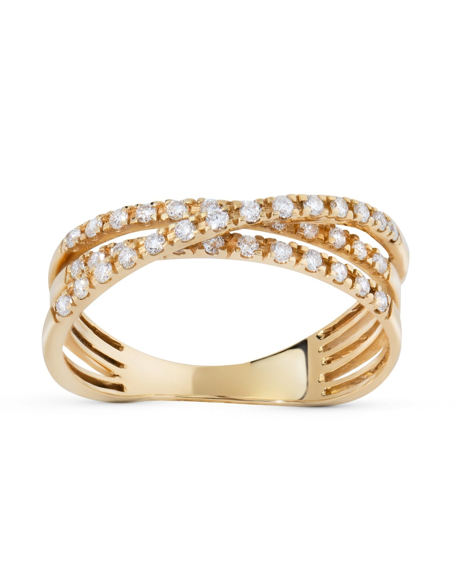 Ring gult gull 0,304ct diamant