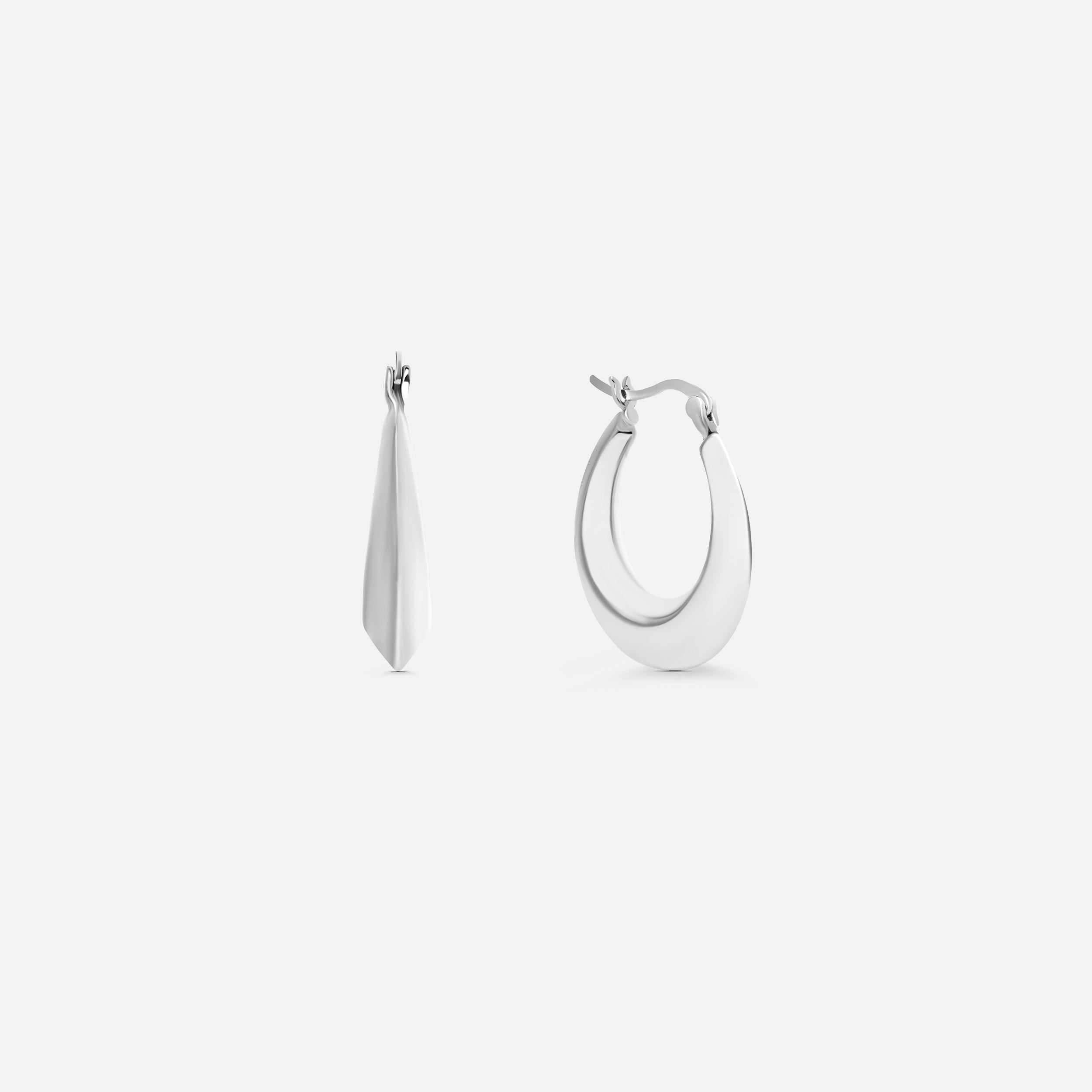 Silver Hoops