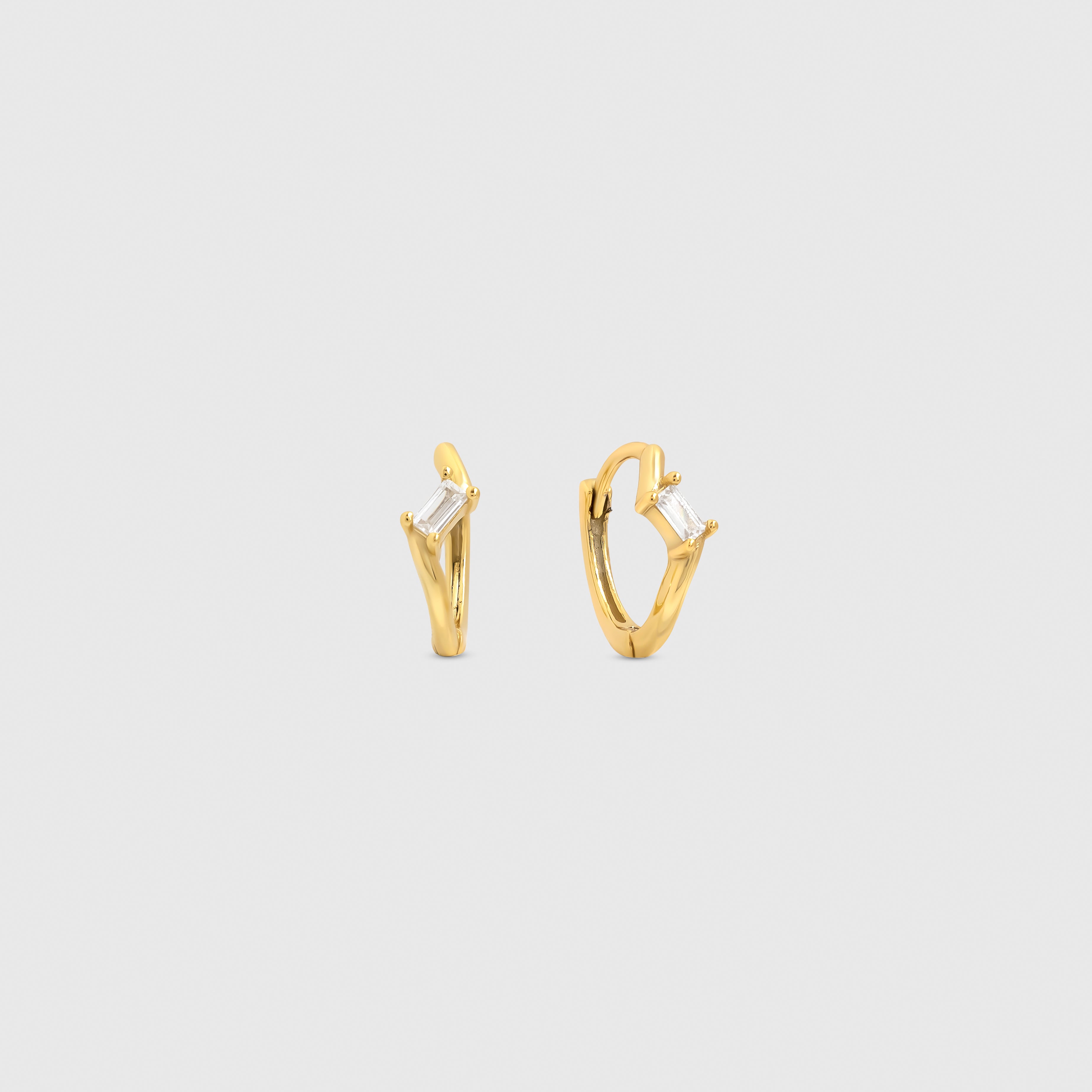 Petite Baguette Hoops