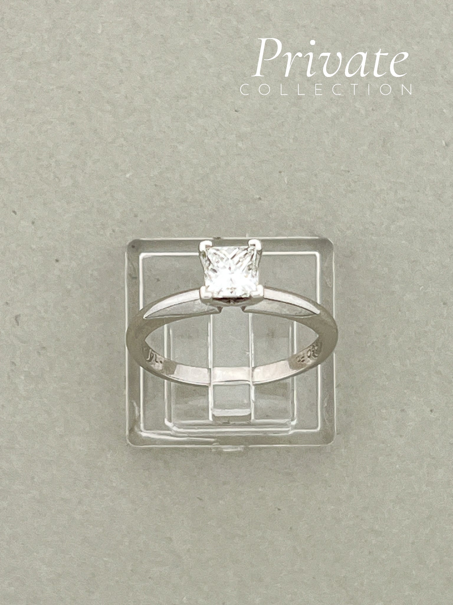 PC Enstens diamantring platina str 53