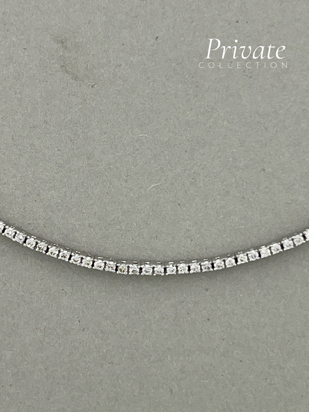 PC Diamond Tennis Chain 18K White Gold