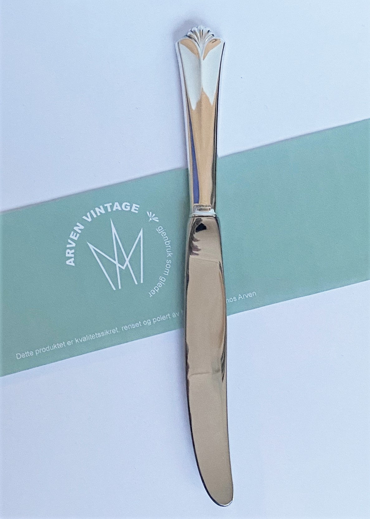 Vintage Rådhus med vifte liten spisekniv med kort skaft