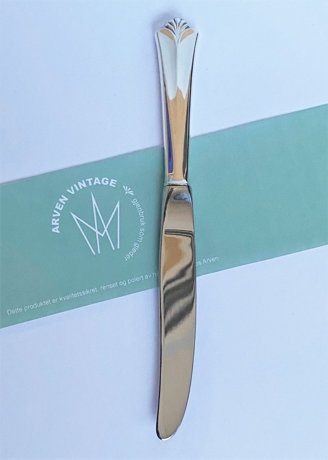 Vintage Rådhus med vifte liten spisekniv med kort skaft