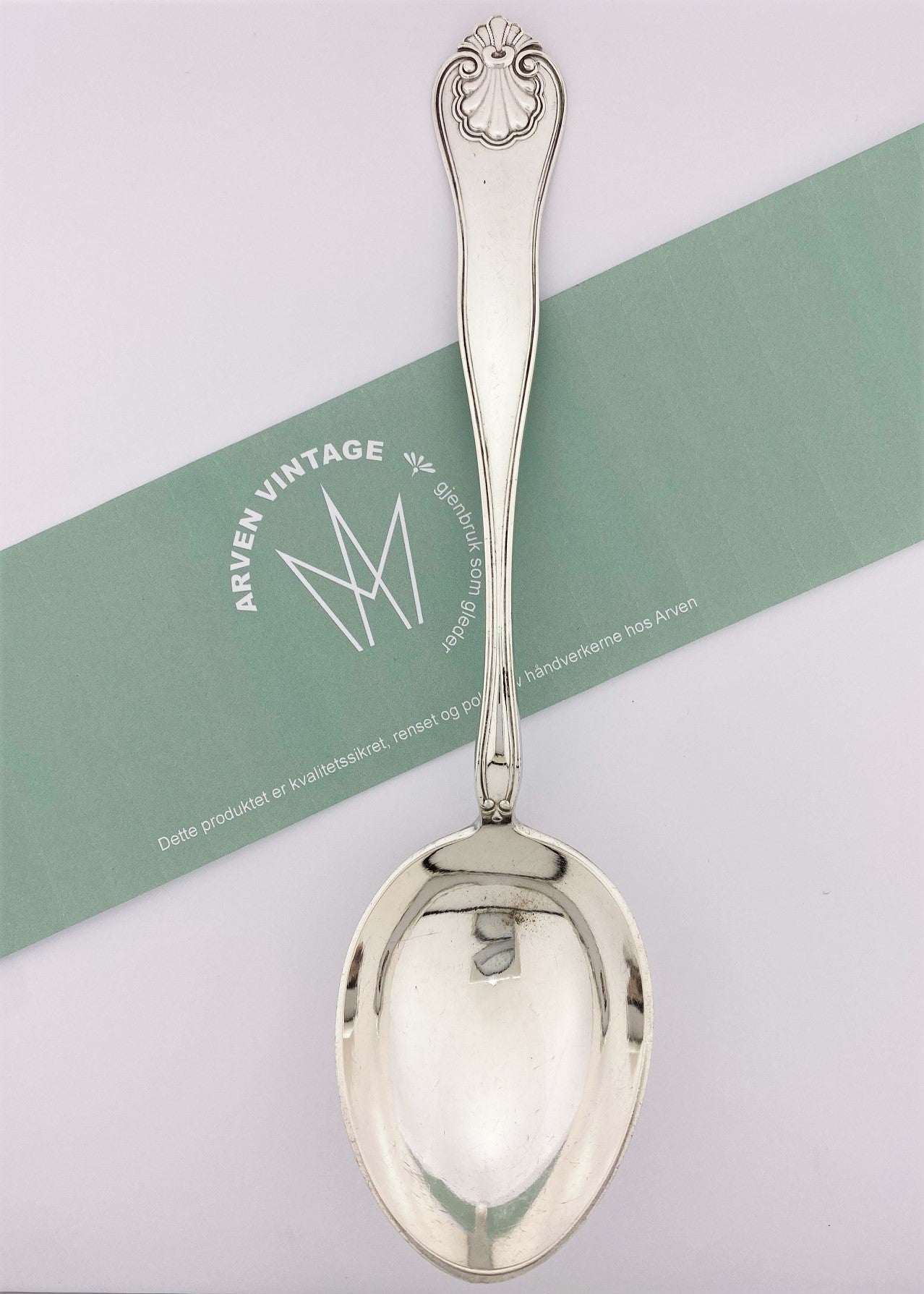 Vintage New shell serving spoon