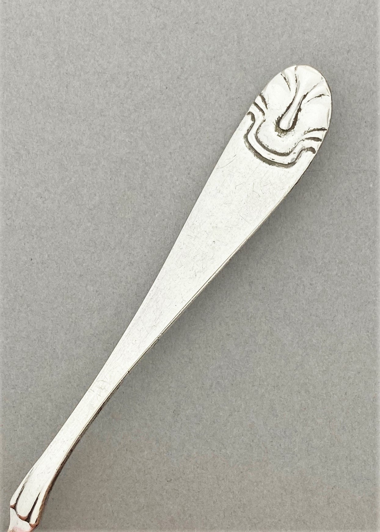 Vintage Hammered Shell Teaspoon