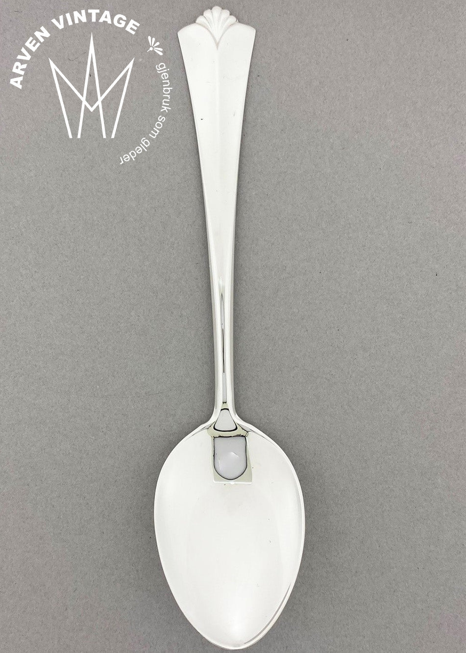 Vintage Town Hall with fan ice cream spoon / children's spoon