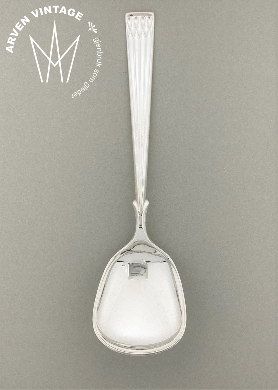 Vintage Arvesølv large jam spoon