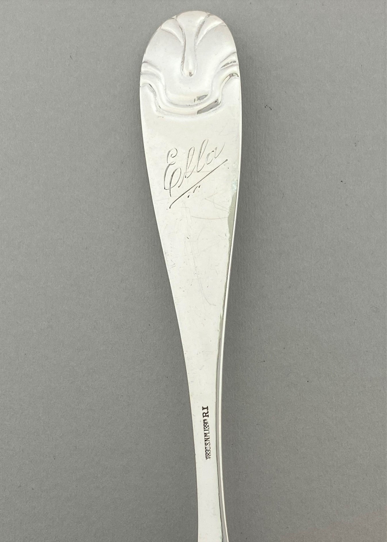 Vintage Hammered Shell Sauce Ladle Without Hook