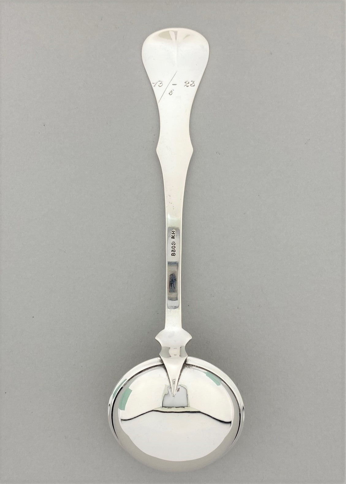 Vintage Rose fløteskje med forgylling og gravering