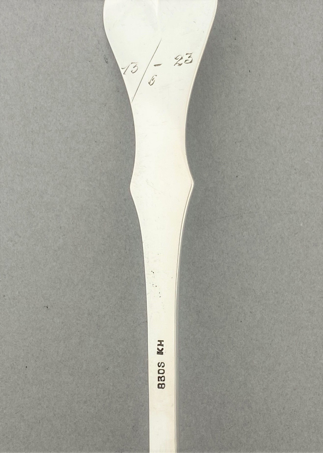 Vintage Rose fløteskje med forgylling og gravering