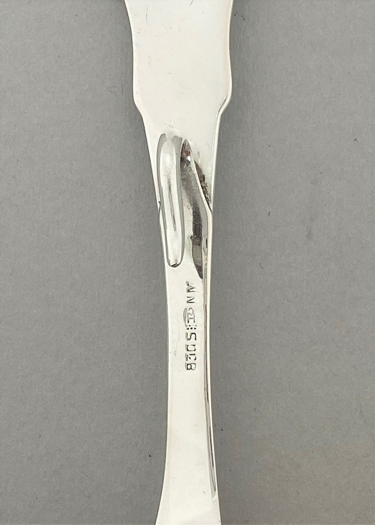 Vintage Iris sauce spoon with hook