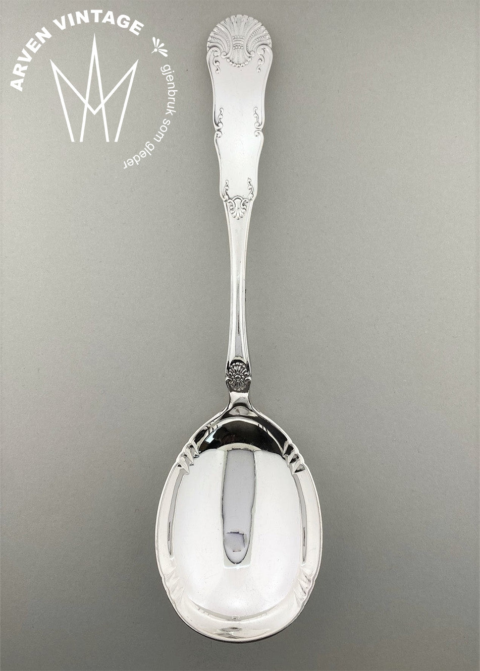 Vintage Iris potato spoon