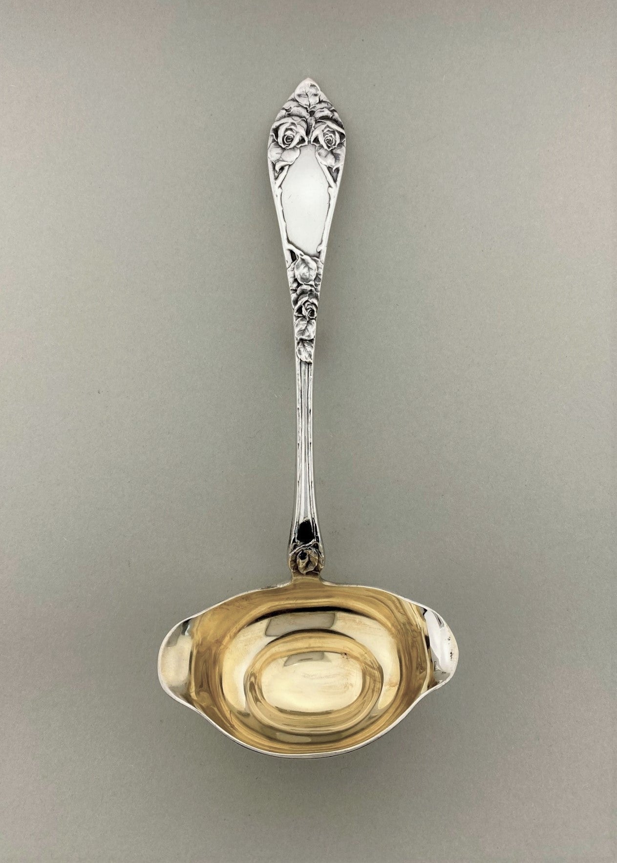 Vintage Opphøiet Rose sauseskje med krok