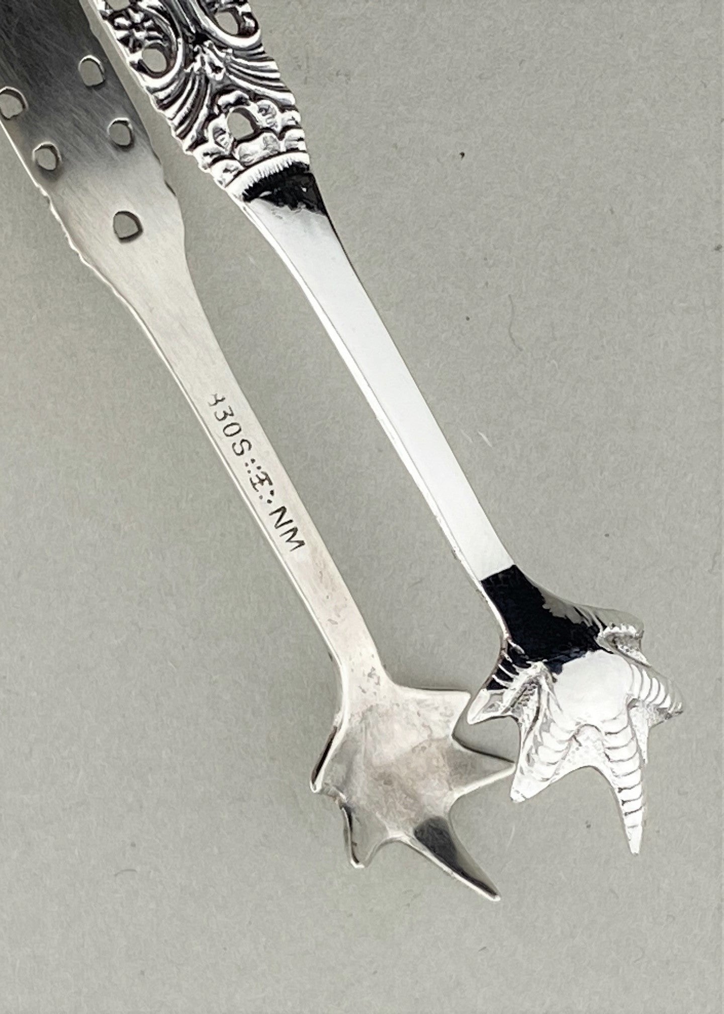 Vintage Valdres sugar tongs / olive tongs
