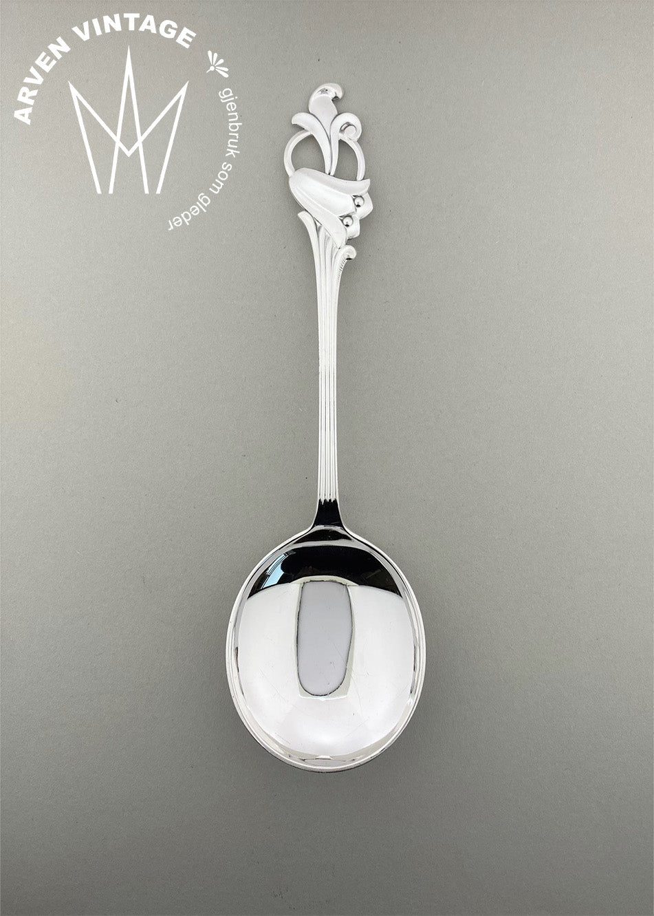 Vintage Bluebell cream spoon