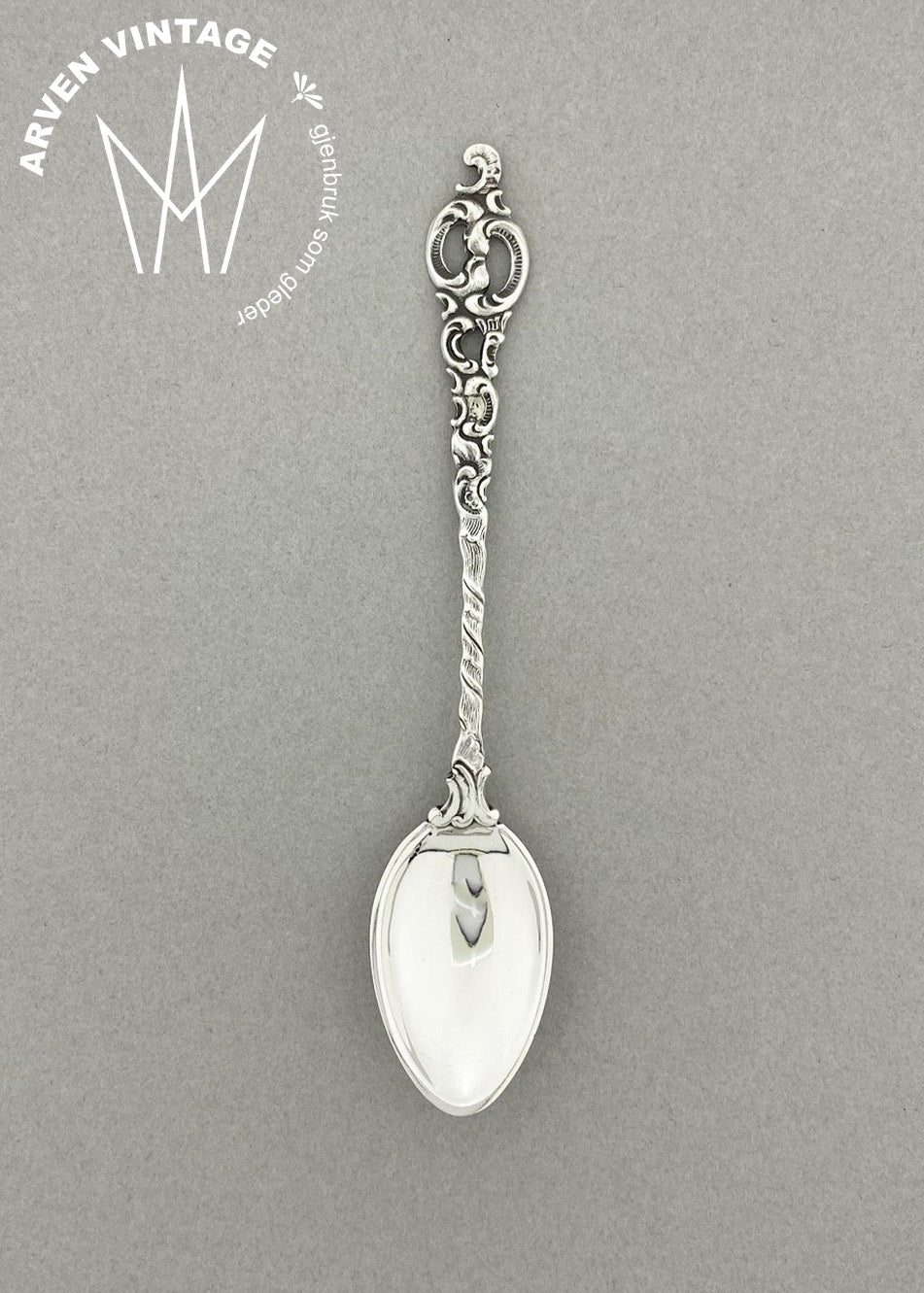 Vintage Rococco mocha spoon