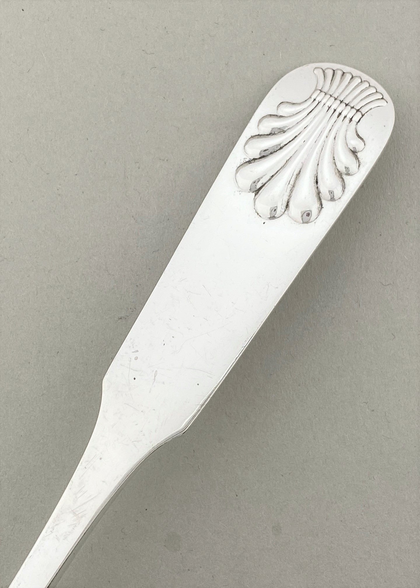 Vintage Old Shell Serving Spoon