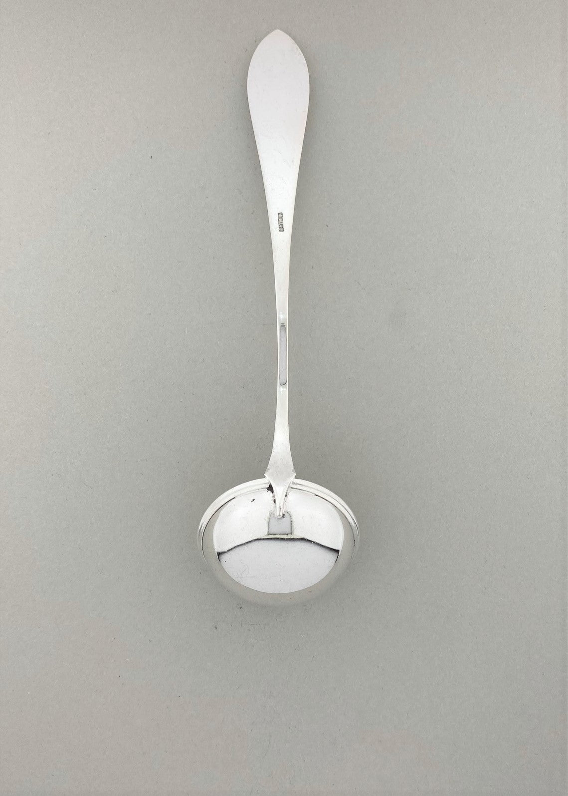 Vintage Pointed Engraved Cream Spoon