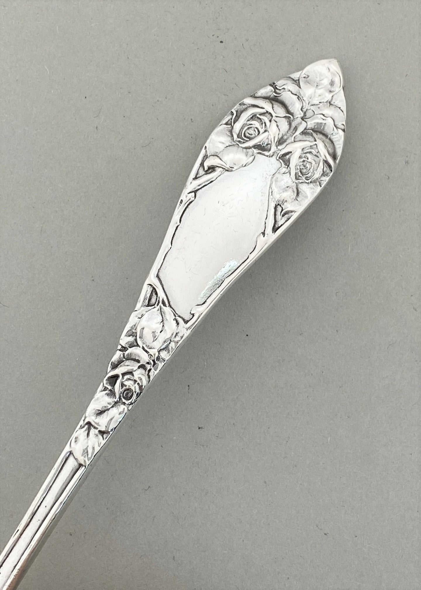 Vintage Raised Rose large tablespoon