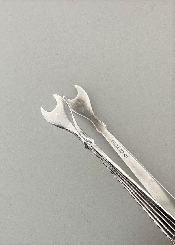 Vintage Arvesølv sugar tongs / olive tongs
