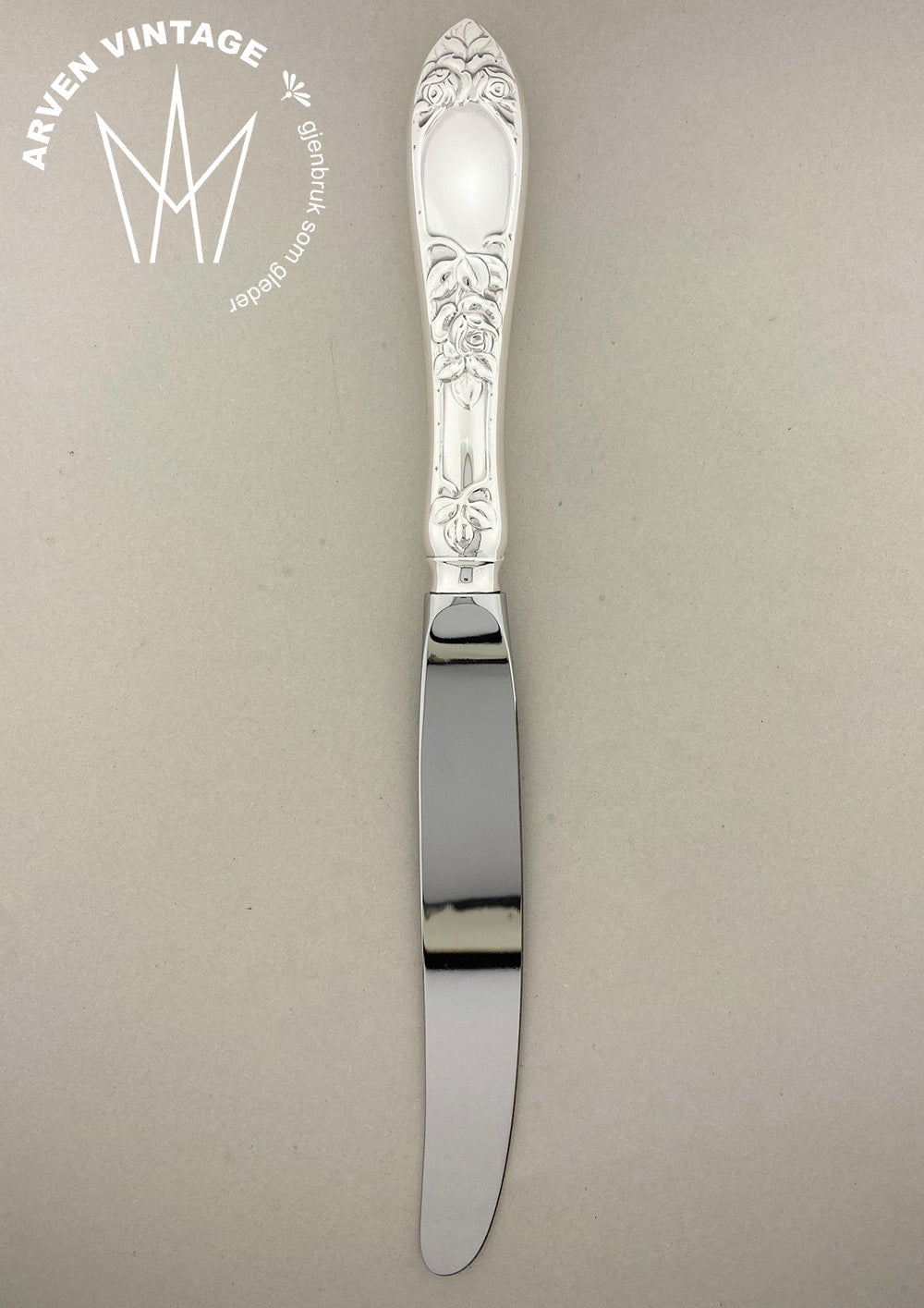 Vintage Raised Rose small dinner knife