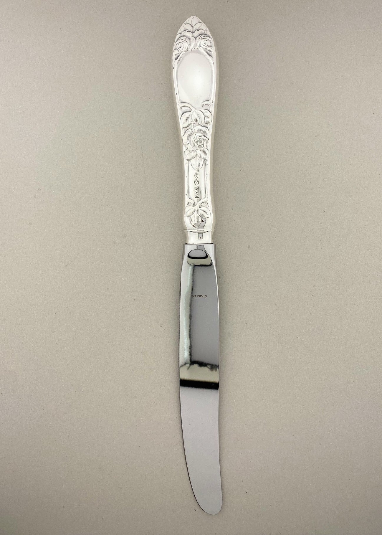 Vintage Raised Rose small dinner knife