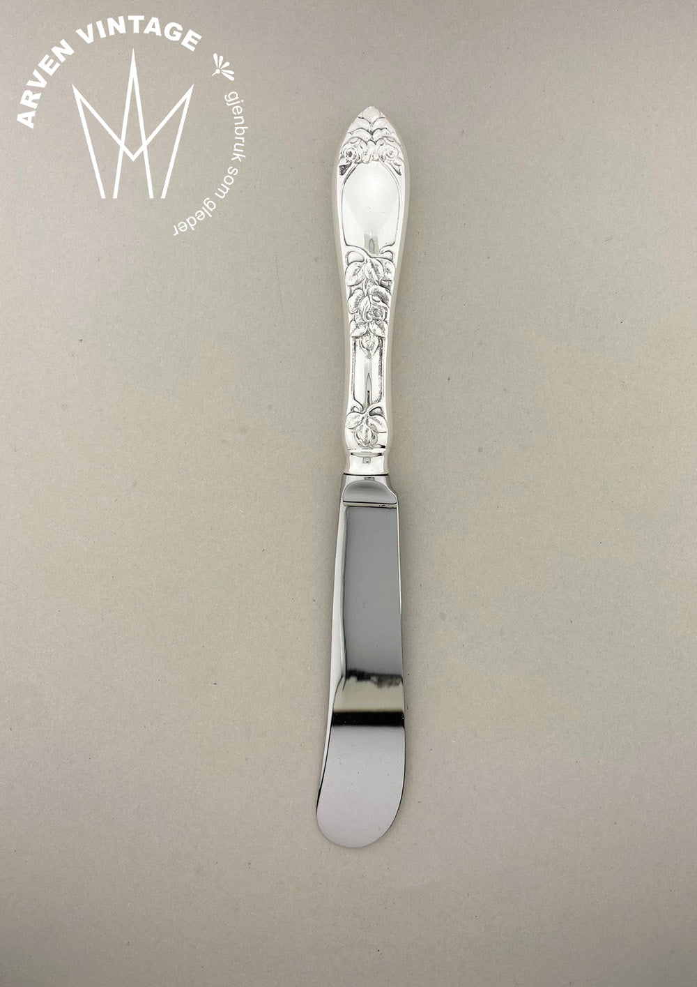 Vintage Opphøiet Rose smørkniv