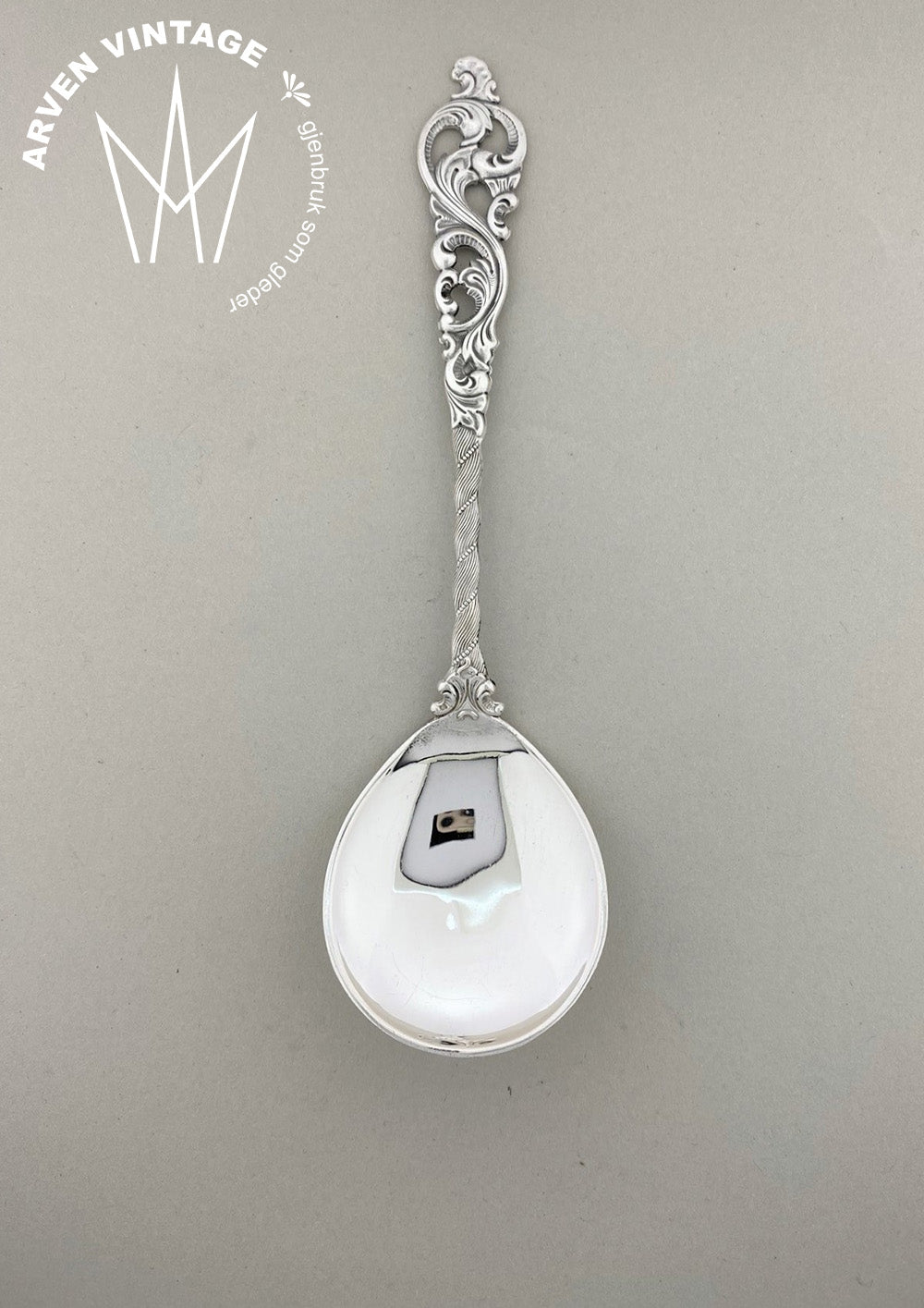 Vintage Double Rococo Candy Spoon