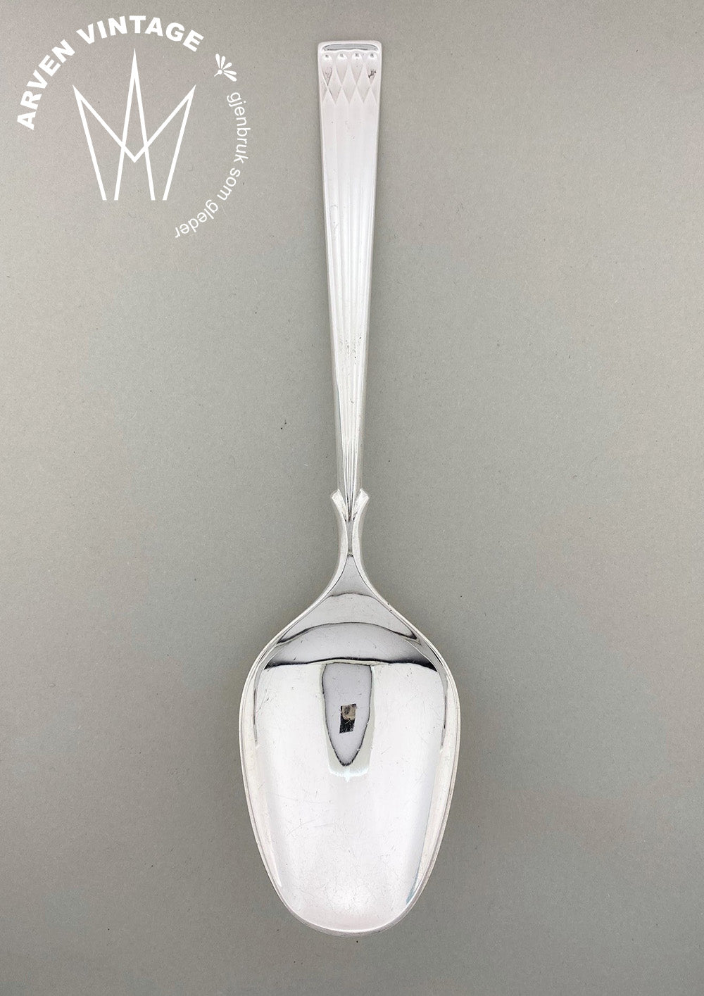 Vintage Arvesølv potato spoon / salad spoon