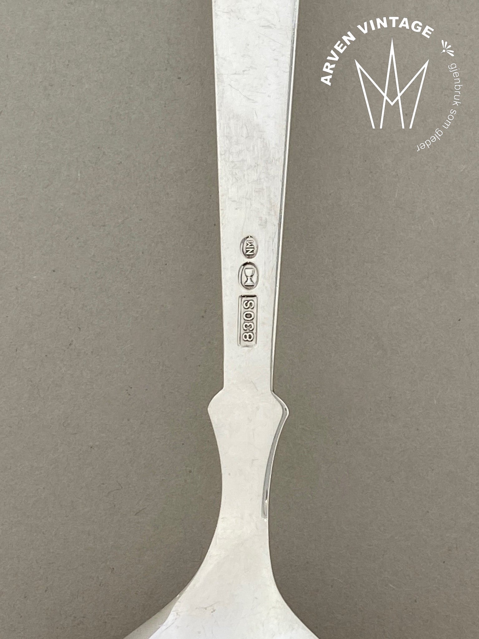 Vintage Arvesølv compote spoon