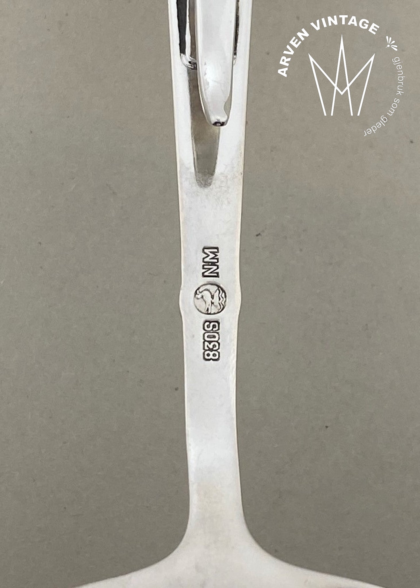 Vintage Saga sauce spoon with hook