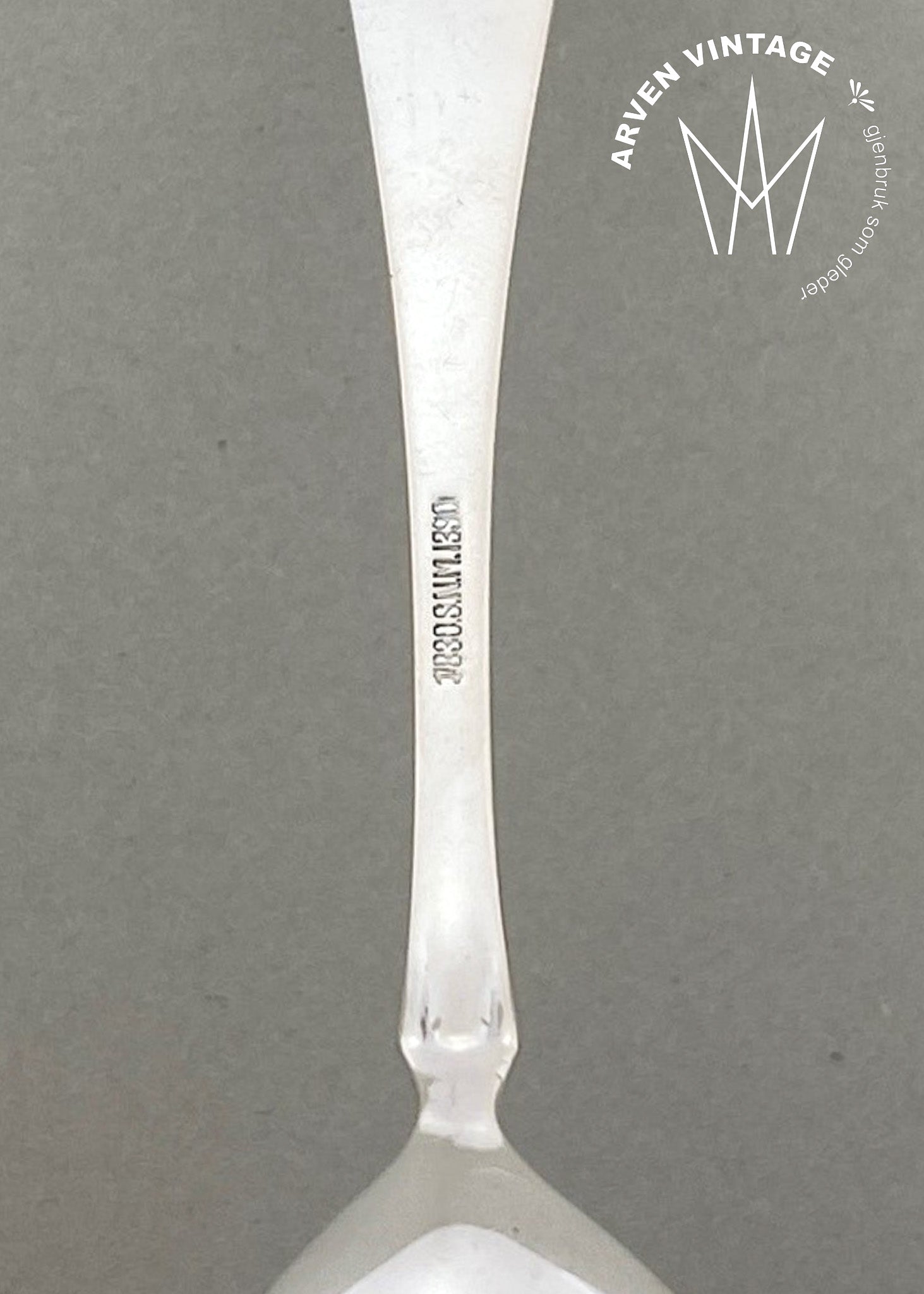 Vintage Hammered Shell Coffee Spoon