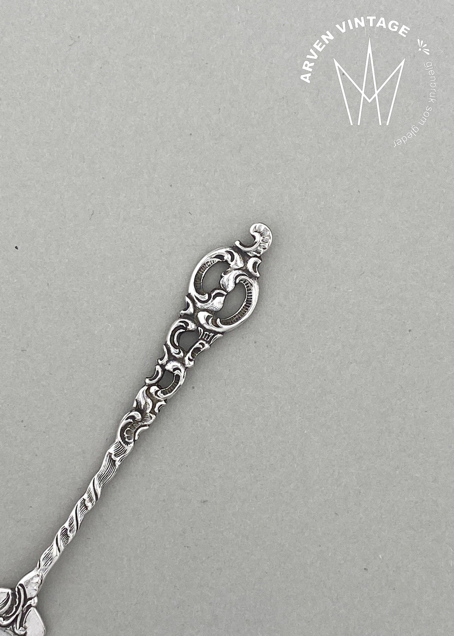 Vintage Rococo lemon fork