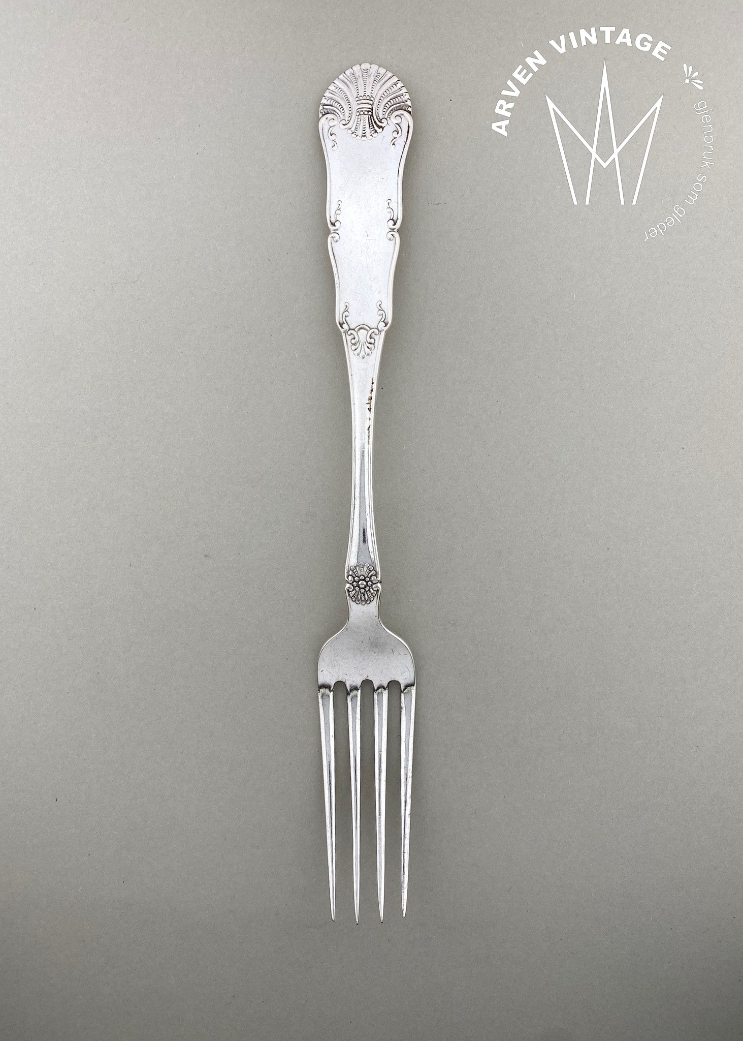 Vintage Iris large dinner fork