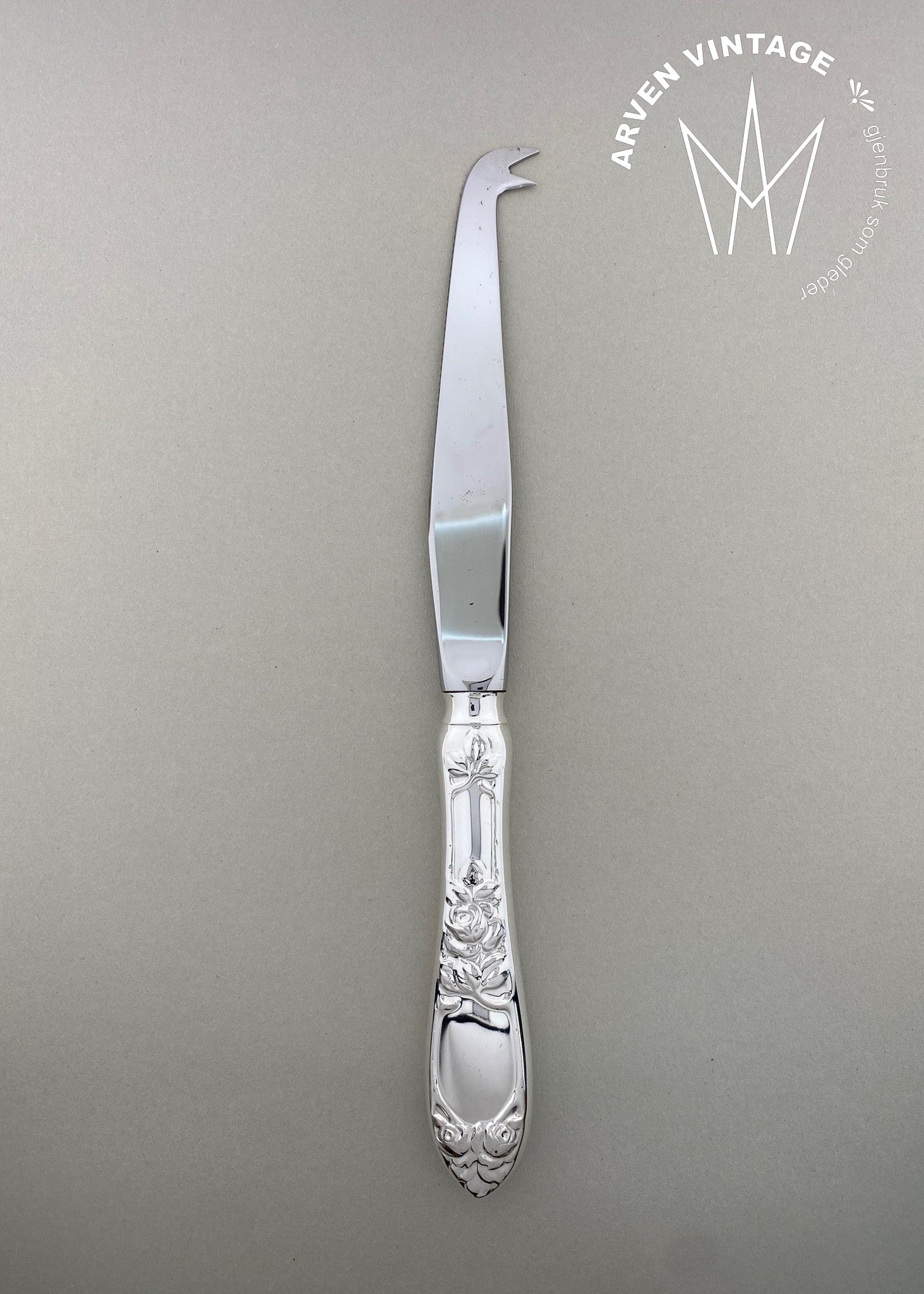 Vintage Opphøiet Rose ostekniv