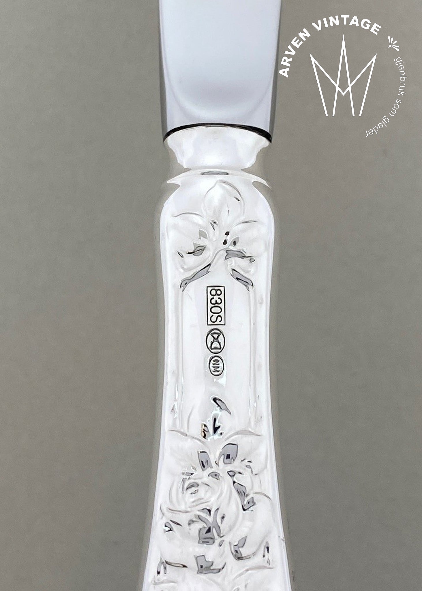 Vintage Opphøiet Rose ostekniv