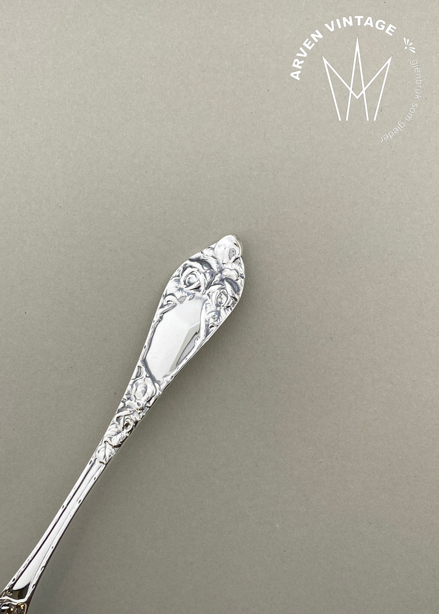 Vintage Raised Rose small dinner fork