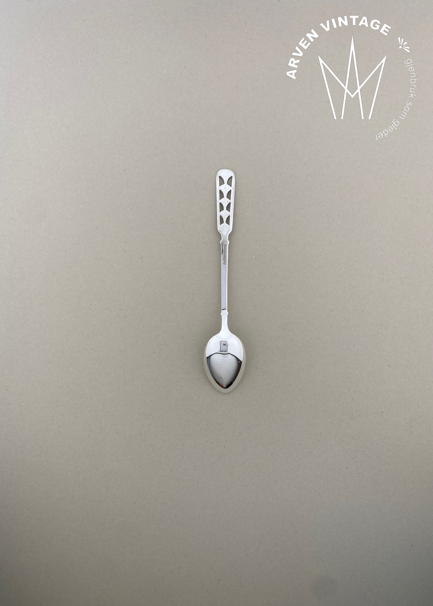 Vintage Telesølv fiskespade m stålklinge