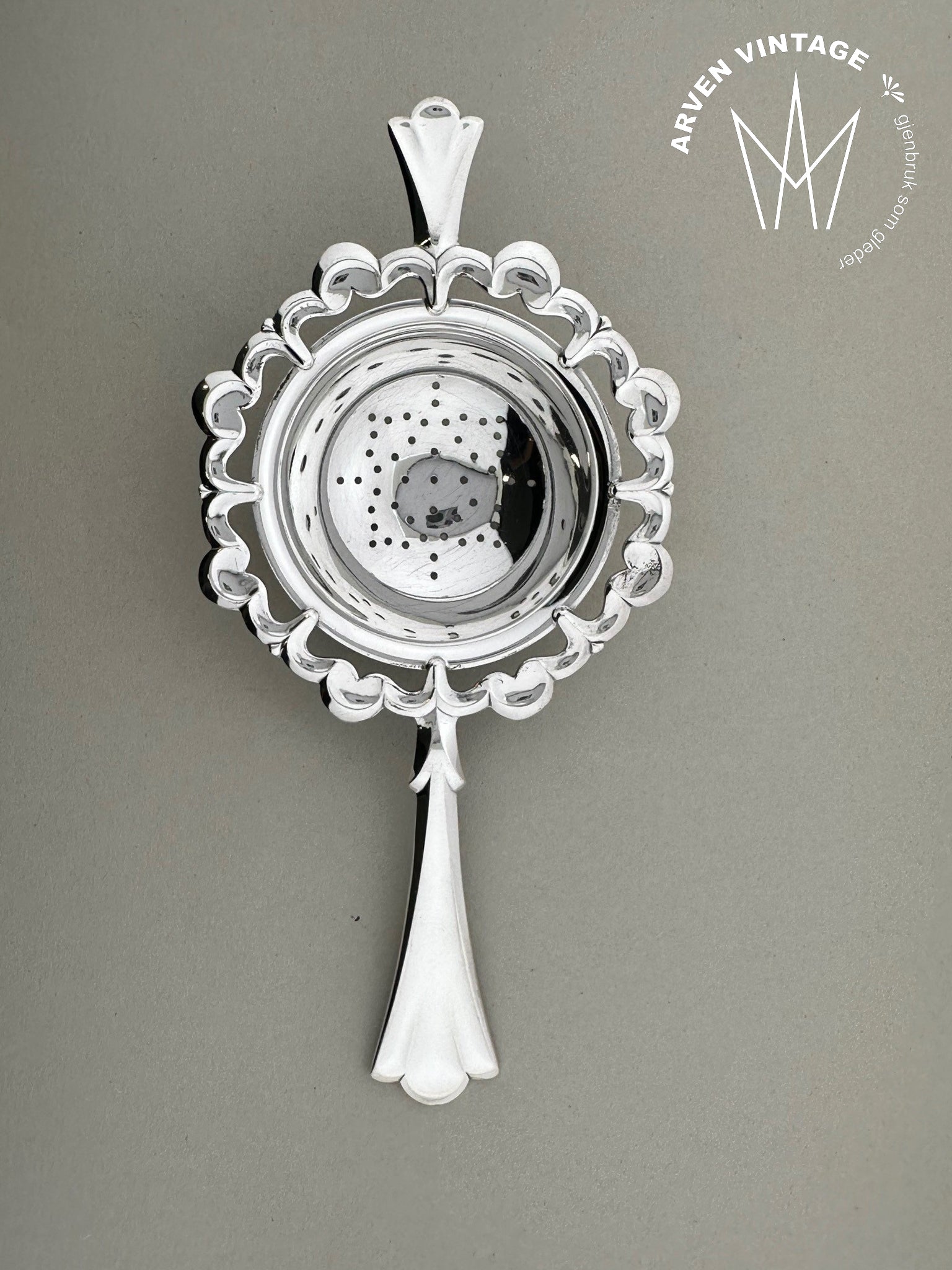 Vintage Lily tea strainer