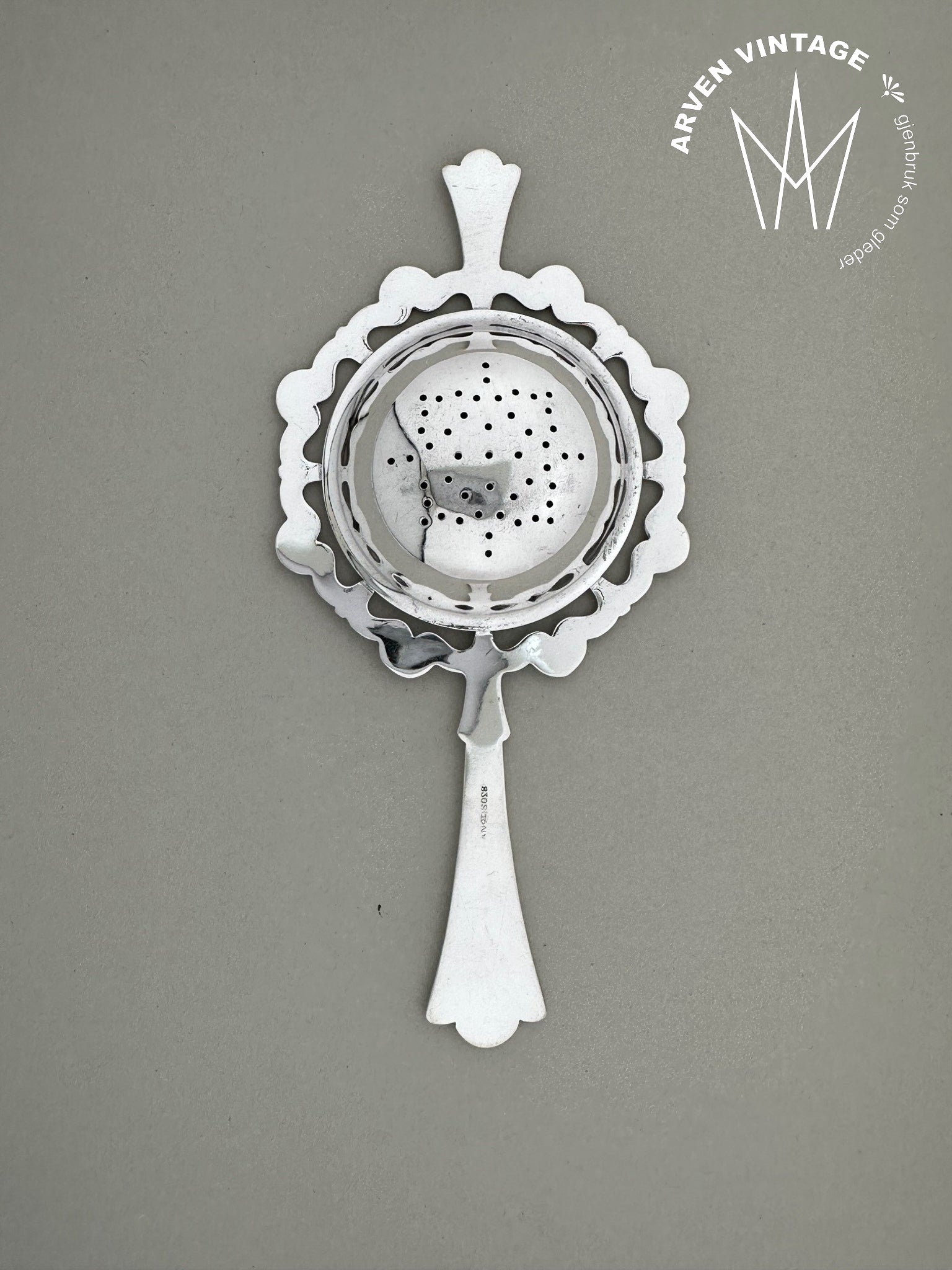 Vintage Lily tea strainer