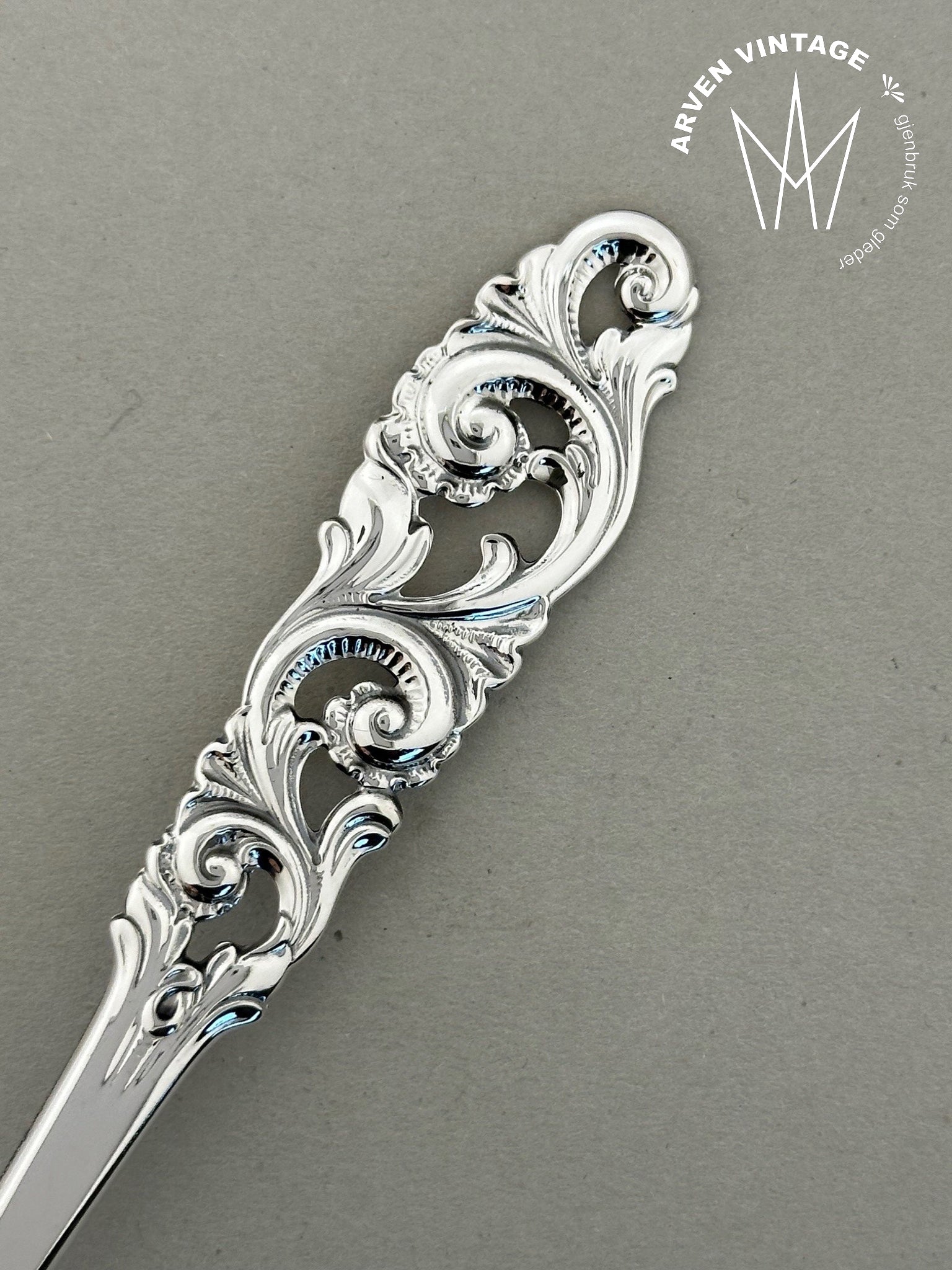 Vintage Telesølv dessertskje