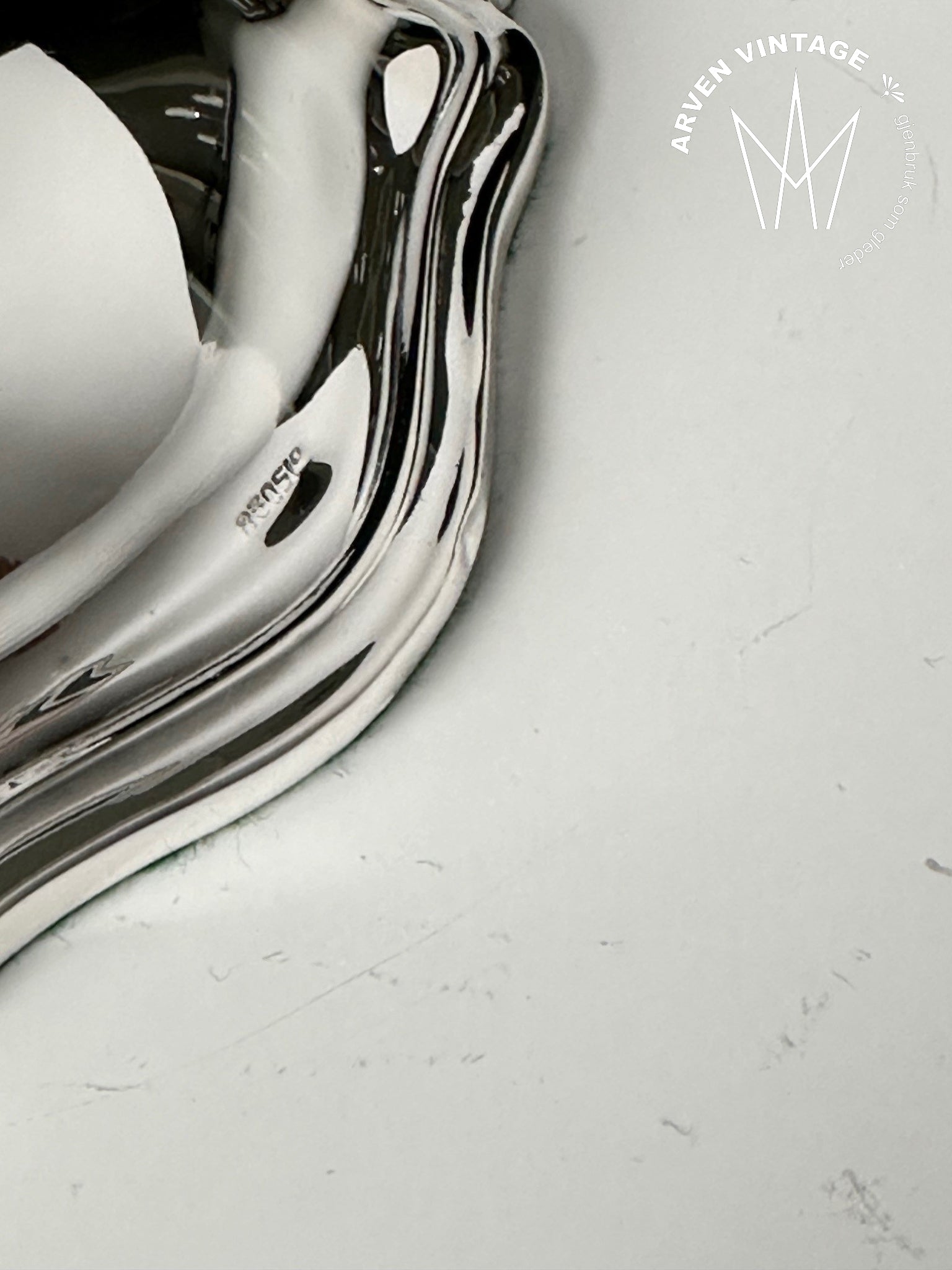 Vintage candlestick silver 21 cm