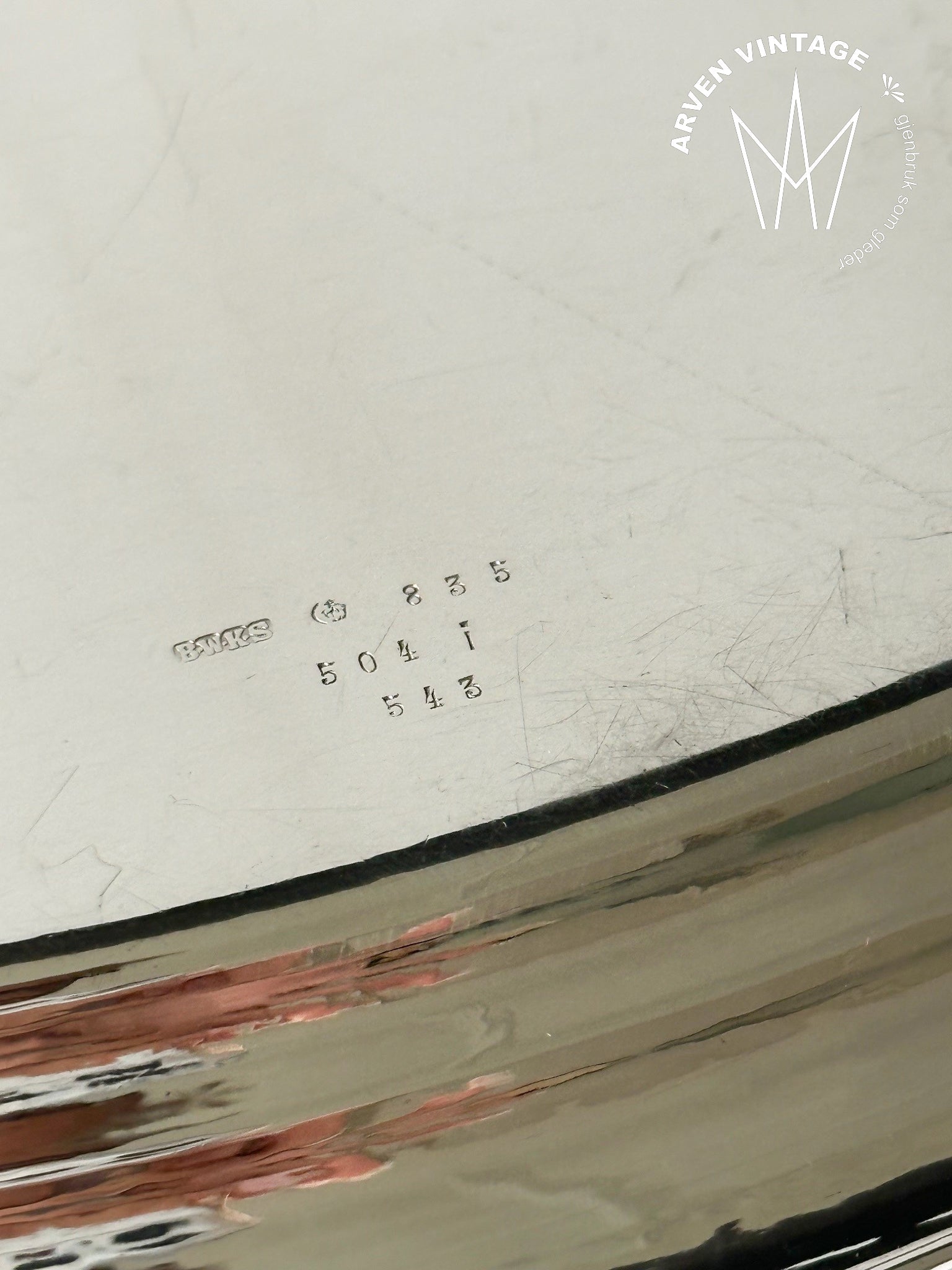 Vintage fløte- og sukkersett med brett