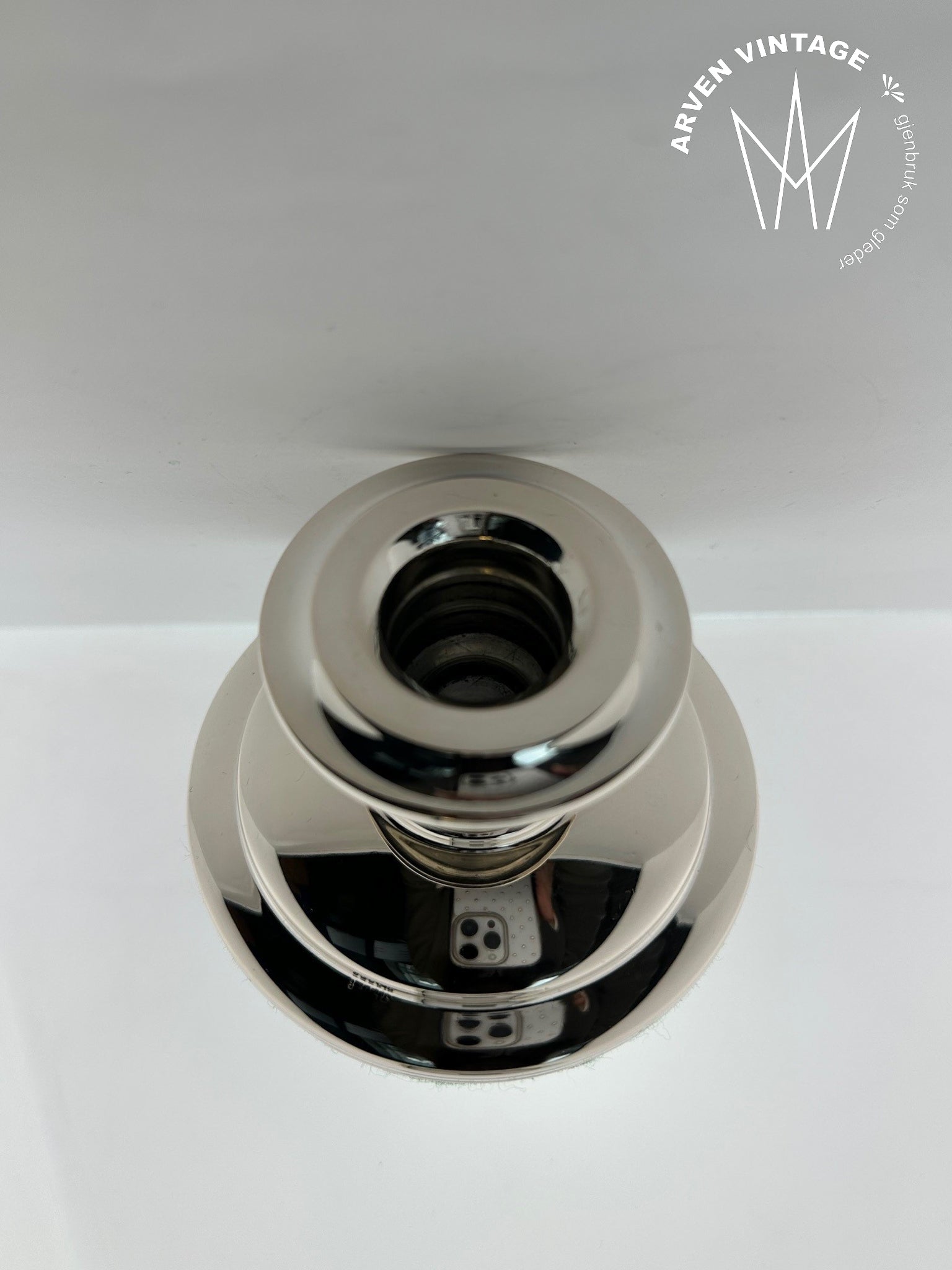 Vintage low candlestick