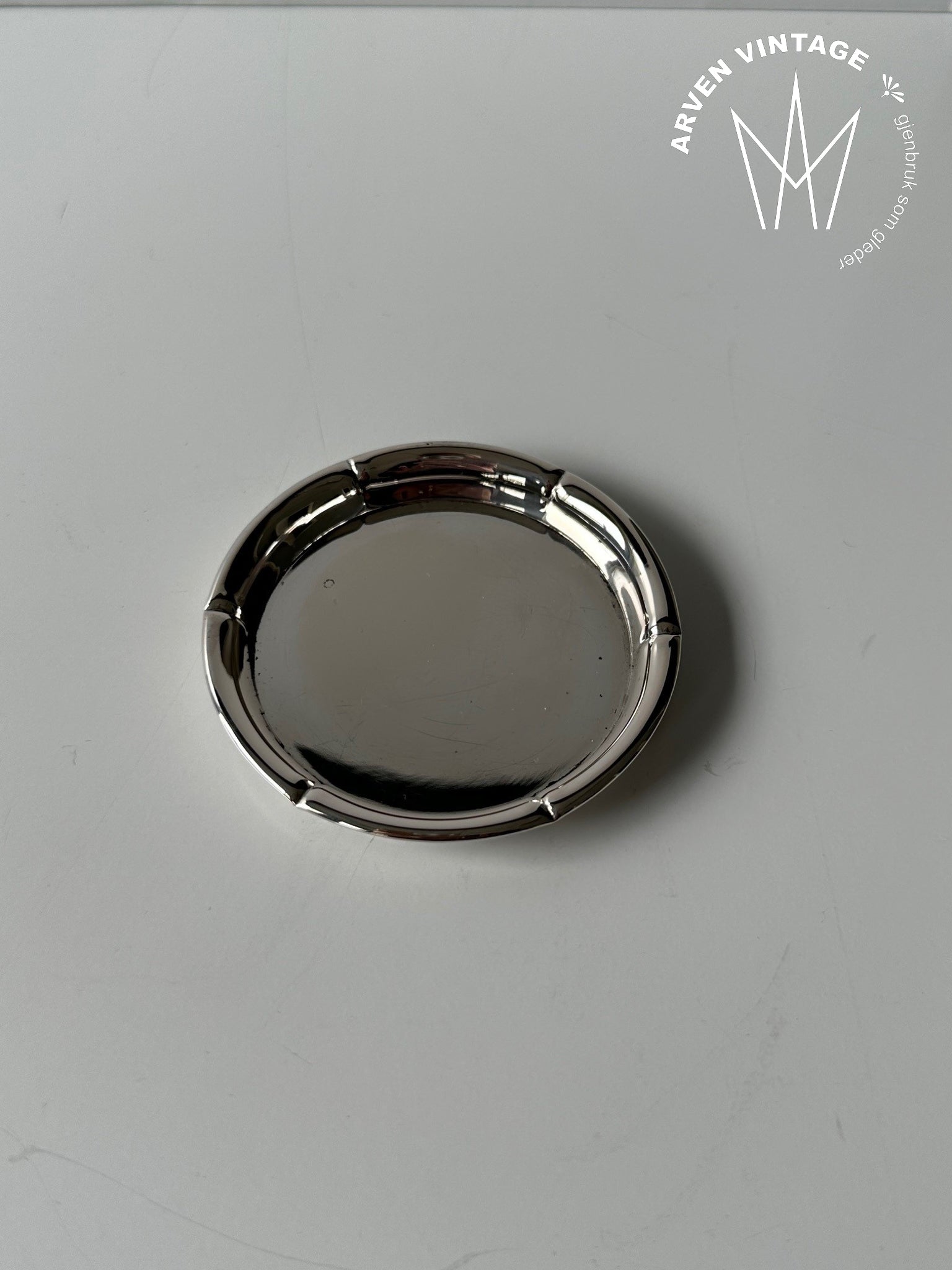 Vintage sølv lite fat