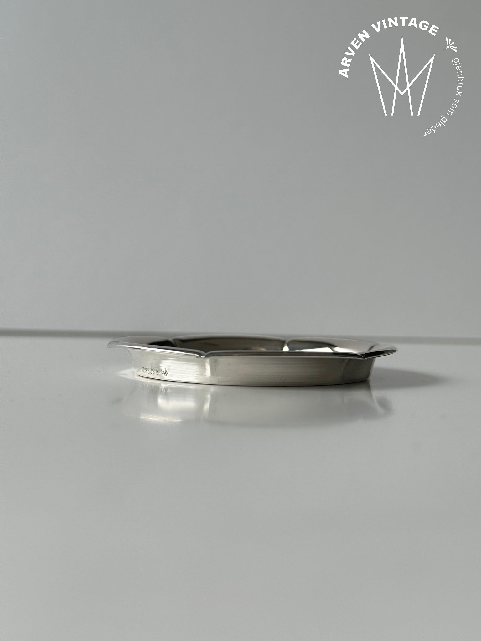 Vintage sølv lite fat