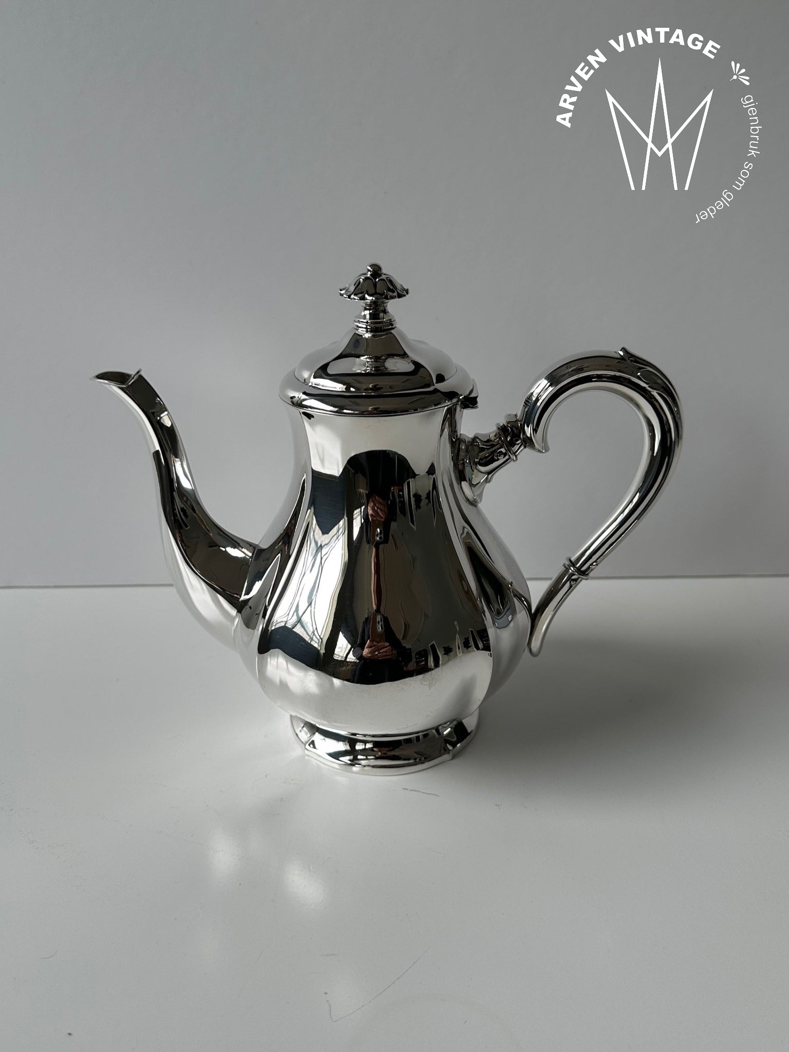 Vintage sølv kaffekanne